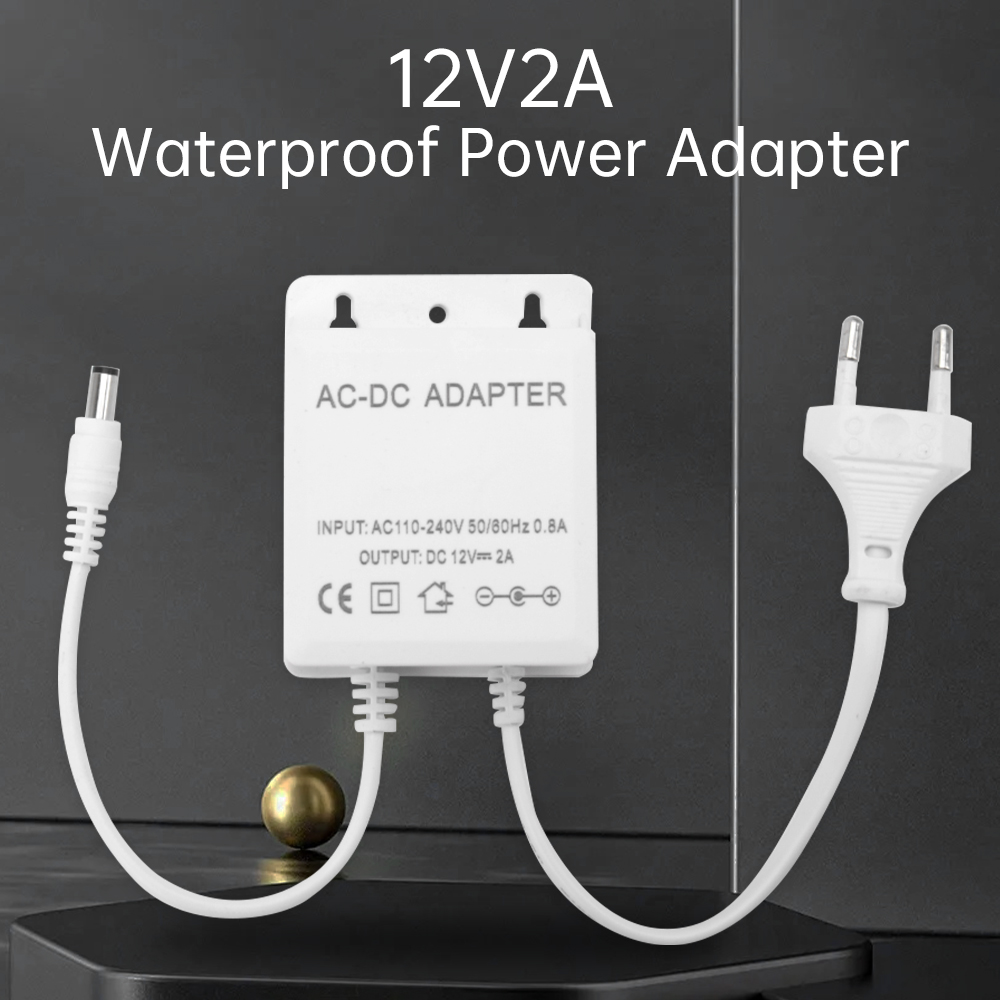 Outdoor Lighting Socket - Adaptador de tomada ue dc12v 2a,
