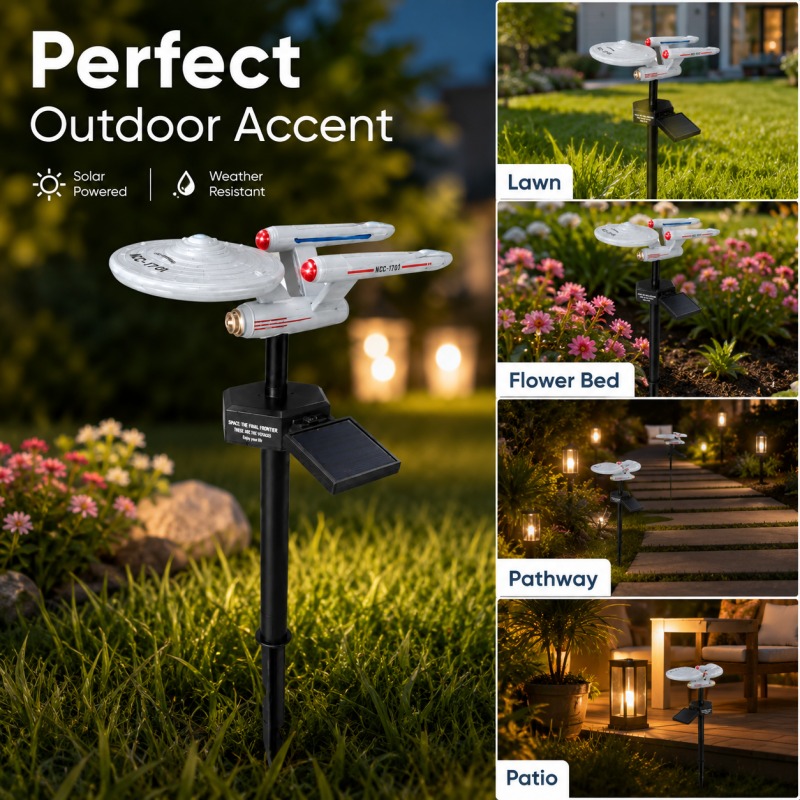 Outdoor Lighting Company - Luz de Jardim Solar Star Trek