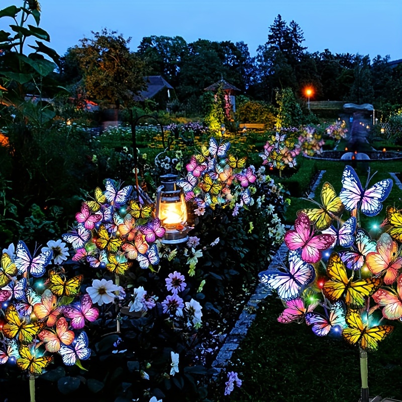 Outdoor Lighting Company - Solar led borboleta luzes do jardim