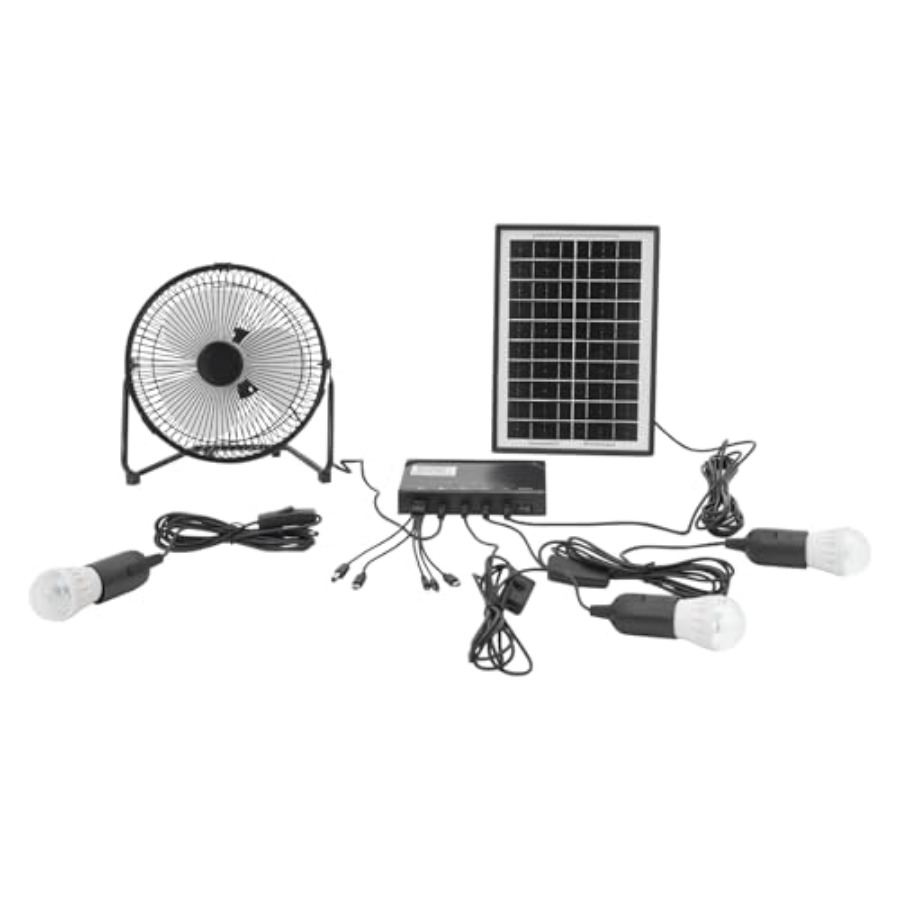 Outdoor Lighting Volt - Ventilador de Teto Solar com Bateria,