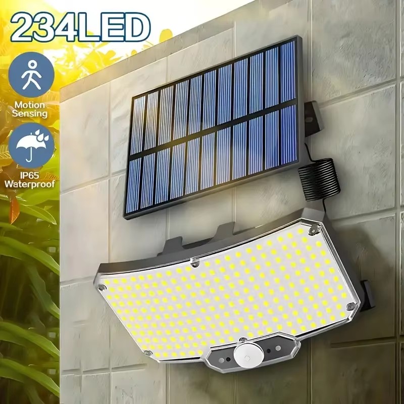 Outdoor Lighting Waterproof - Luzes Solares Externas 234LED com Sensor