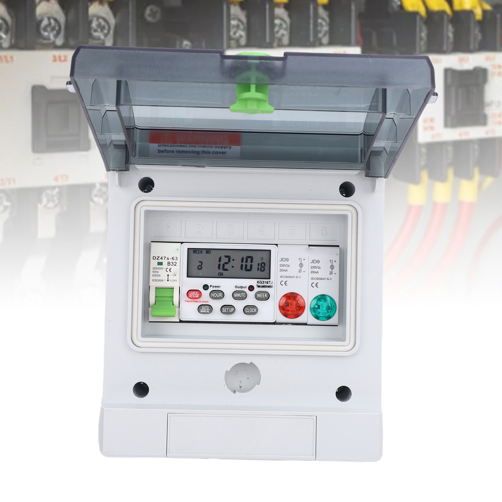 Outdoor Lighting Timer Switch - Caixa de distribuição à prova de