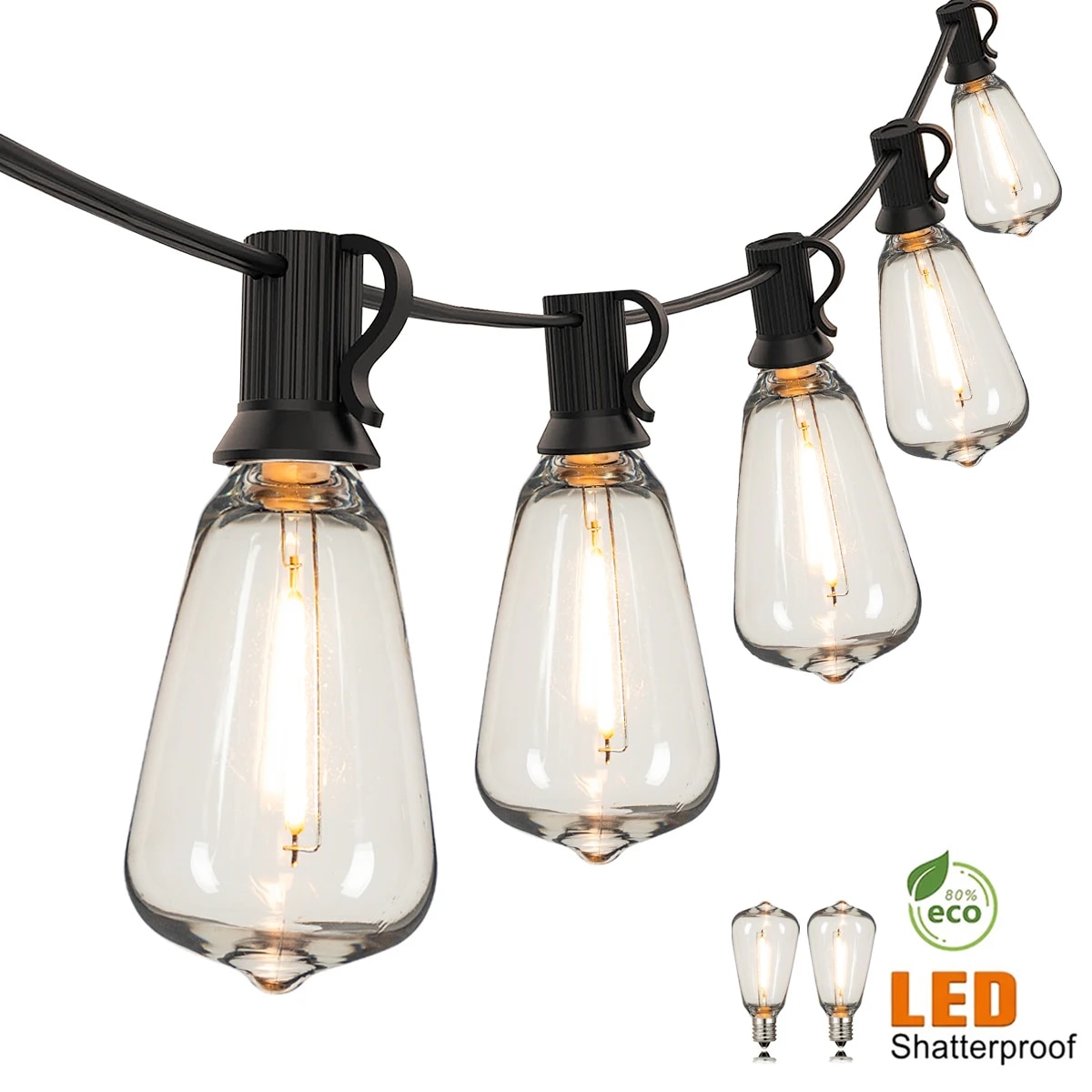 Outdoor Lighting Socket - St38 luzes da corda ao ar