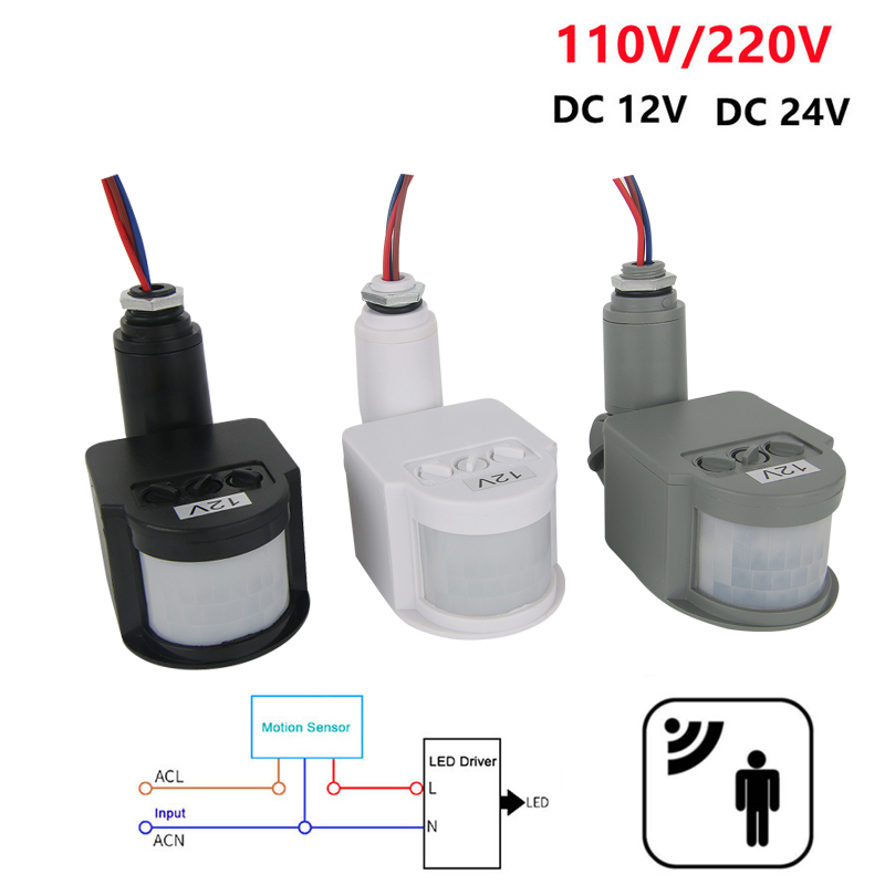 Outdoor Lighting Timer Switch - 12v sensor de movimento 220v/110v pir