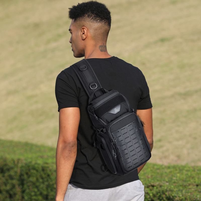 Outdoor Lighting Waterproof - Bolsa transversal masculina para atividades ao