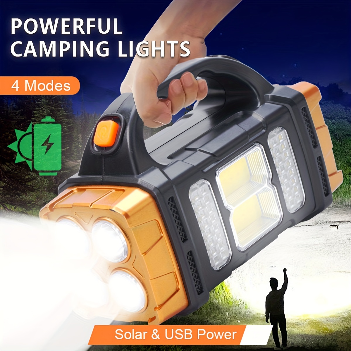 Outdoor Lighting Permanent - Nova Lanterna LED Solar Recarregável de