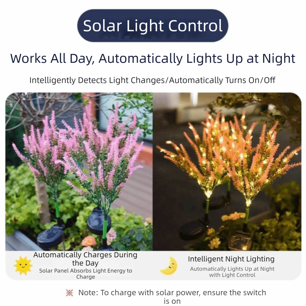 Outdoor Lighting Unit - Luz Solar LED Roxa em Formato