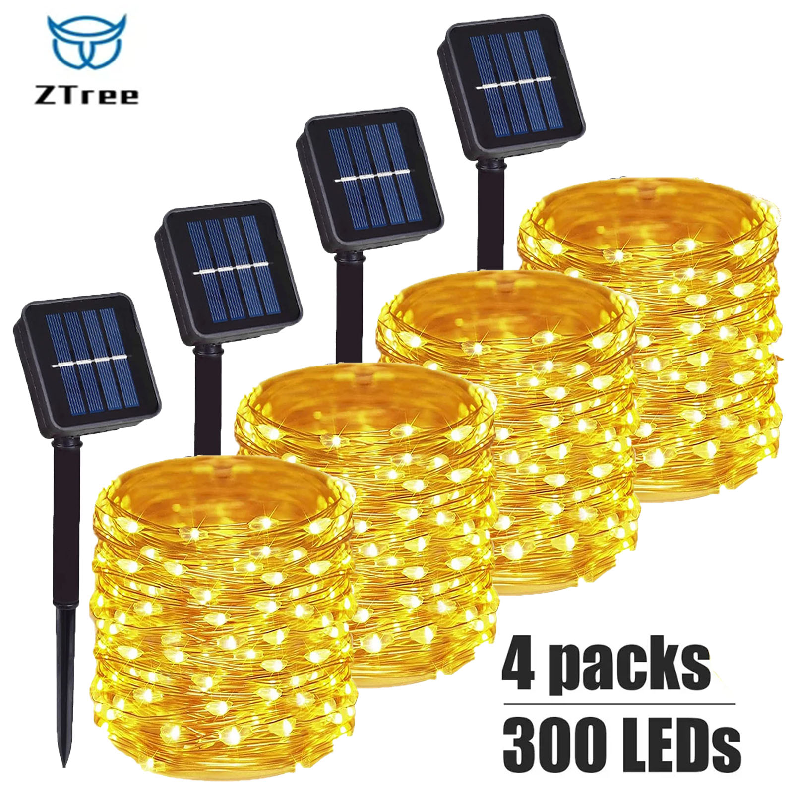 Solar Fairy String - 1 ~ 4 pçs luzes de