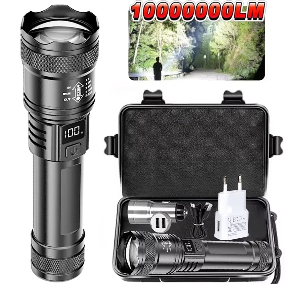 Outdoor Lighting Permanent - Lanterna LED Recarregável com Zoom e