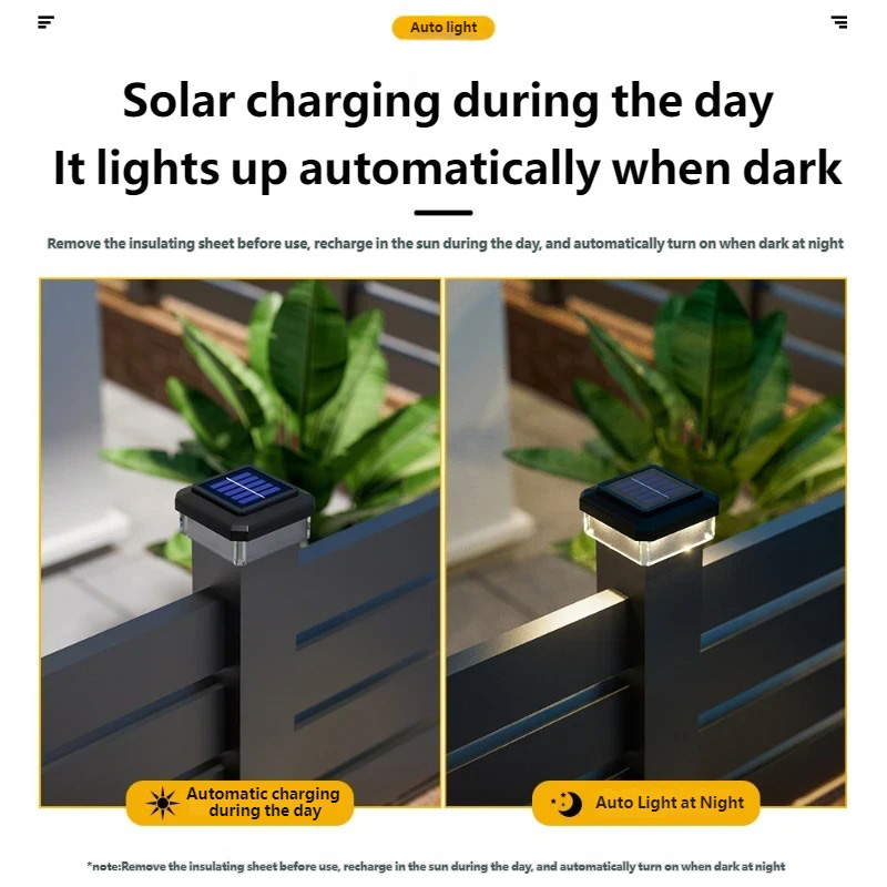 Post Cap Light - Luz Solar LED IP65 à Prova