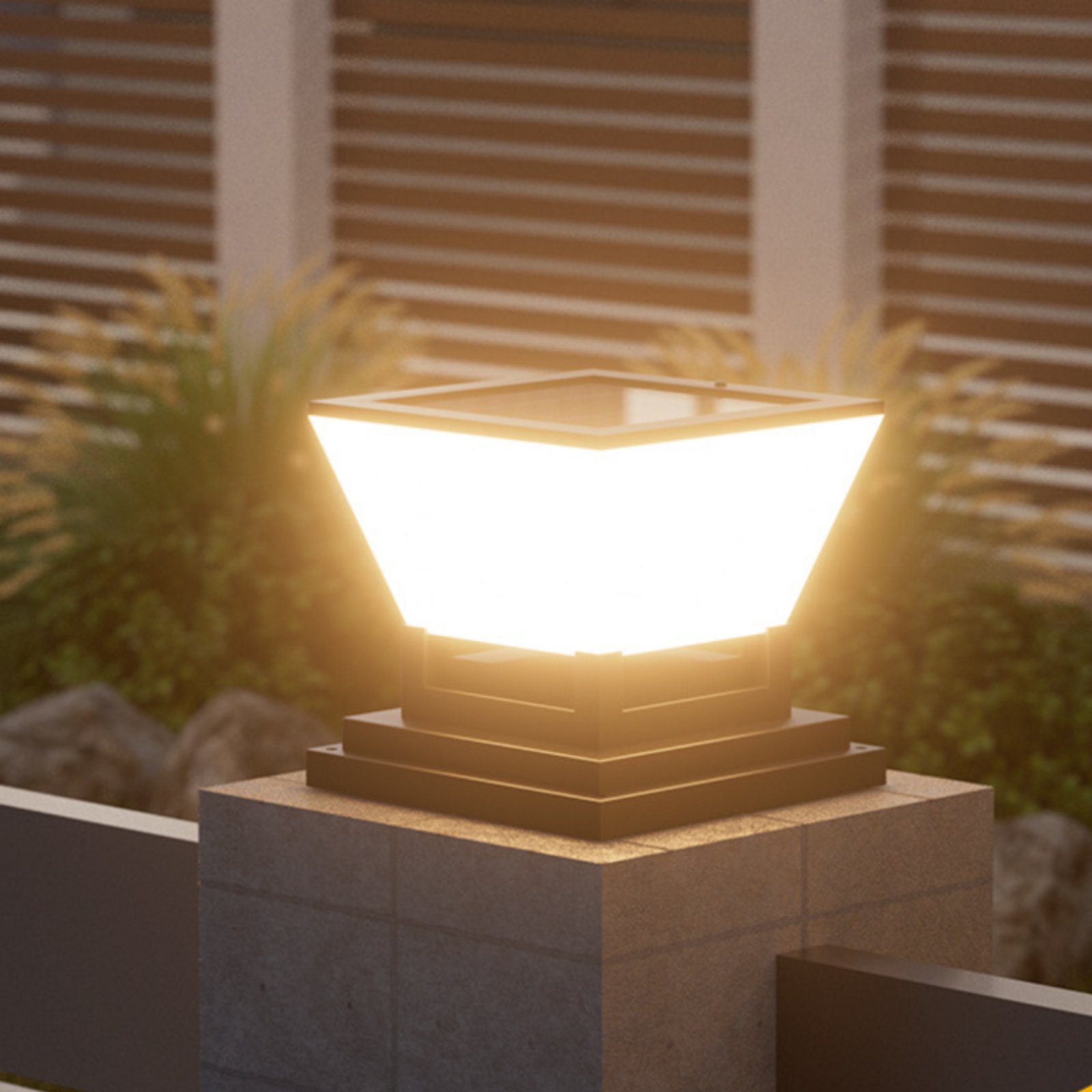 Post Cap Light - Lanterna Solar para Poste, Resistente à