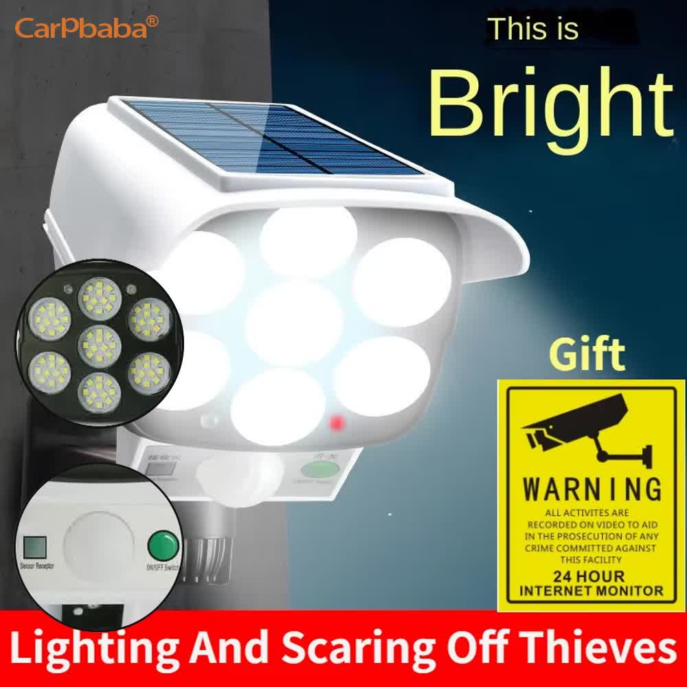 Outdoor Lighting With Motion Sensor - Luz solar ao ar livre sensor