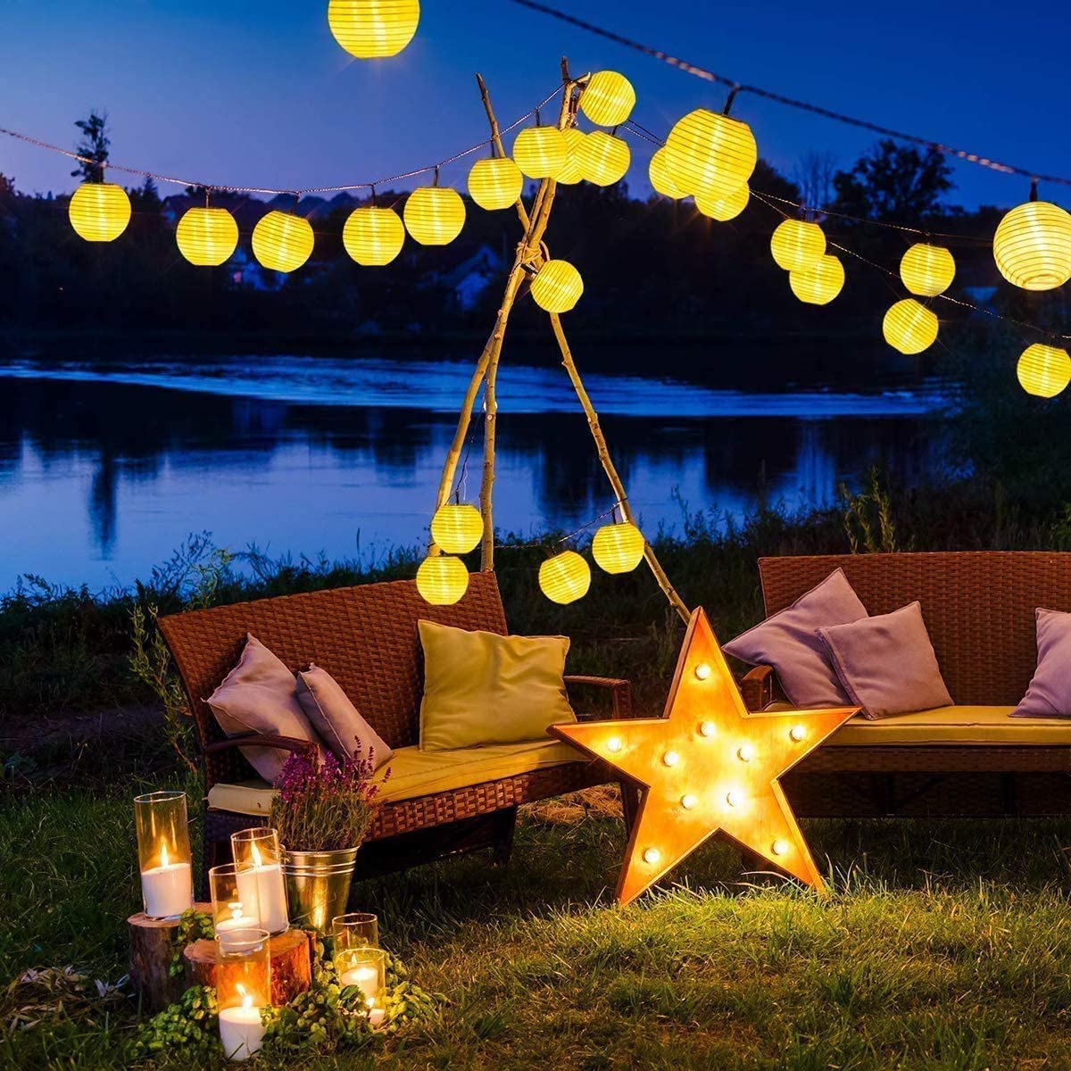 Lanterna à prova dwaterproof á - Solar Fairy String avaliação e preço