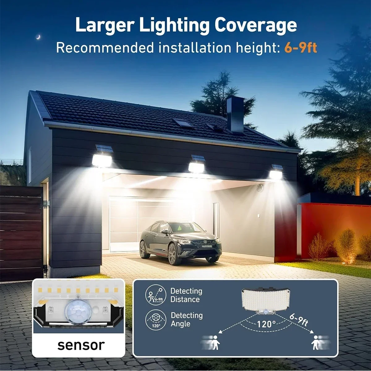 Luzes Solares Externas 234LED  - Outdoor Lighting Waterproof avaliação e preço