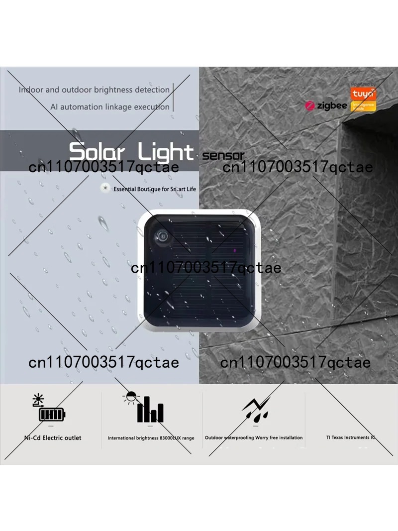 Sensor de Luz Solar Tuya IP65  - Outdoor Lighting Zigbee avaliação e preço