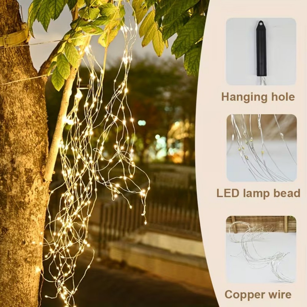 Luzes de Cordão LED Cascata So - Solar Fairy String avaliação e preço