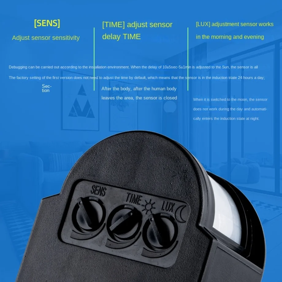 Sensor de movimento de luz led - Outdoor Lighting Timer Switch avaliação e preço