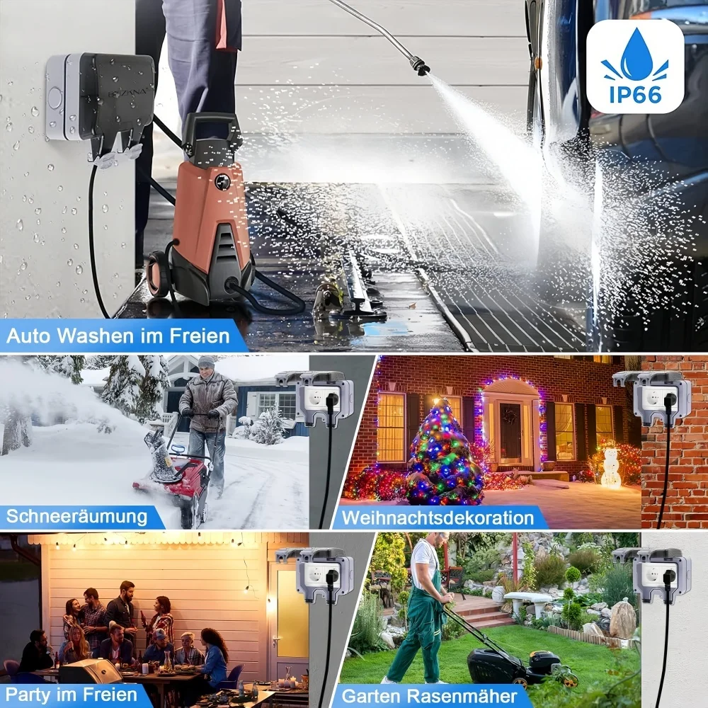 Tomada Externa Estilo Europeu  - Outdoor Lighting Socket avaliação e preço