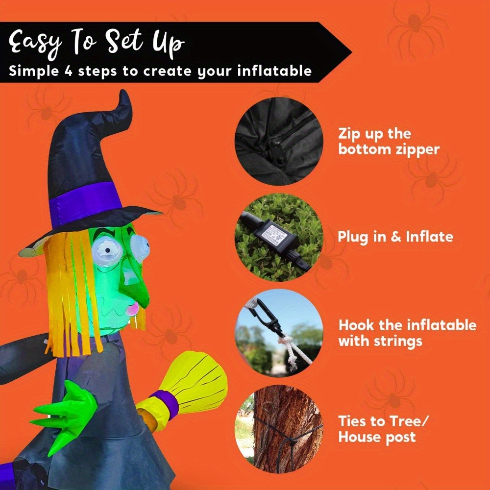 Bruxa Inflável de Halloween de - Outdoor Lighting Ideas For Party avaliação e preço