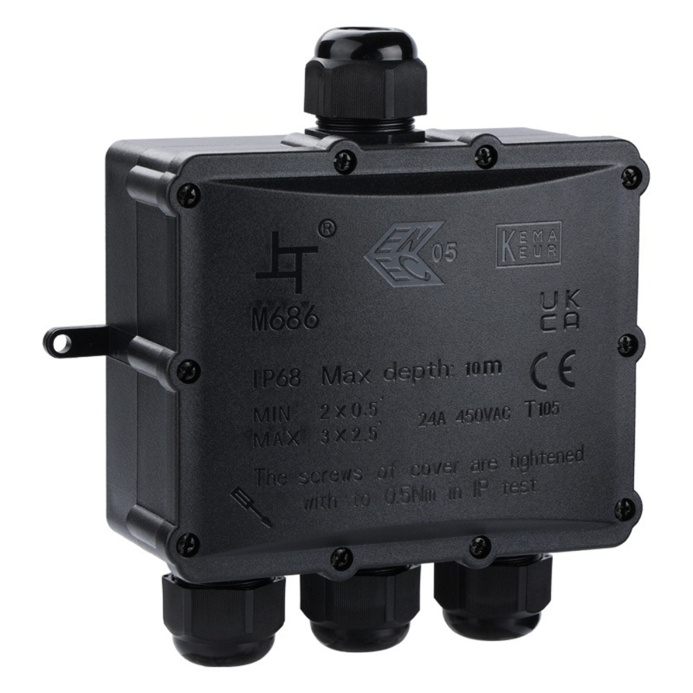 4way 1in3out ip68 à prova dip6 - Outdoor Lighting Junction avaliação e preço