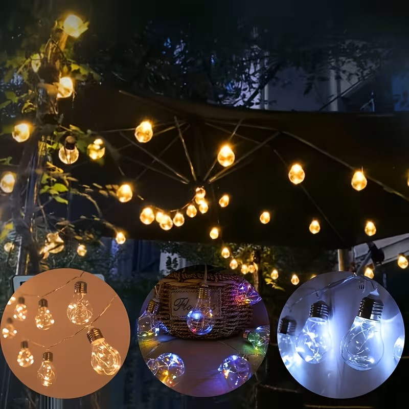 Luzes de Cordão LED Transparen - Solar Fairy String avaliação e preço