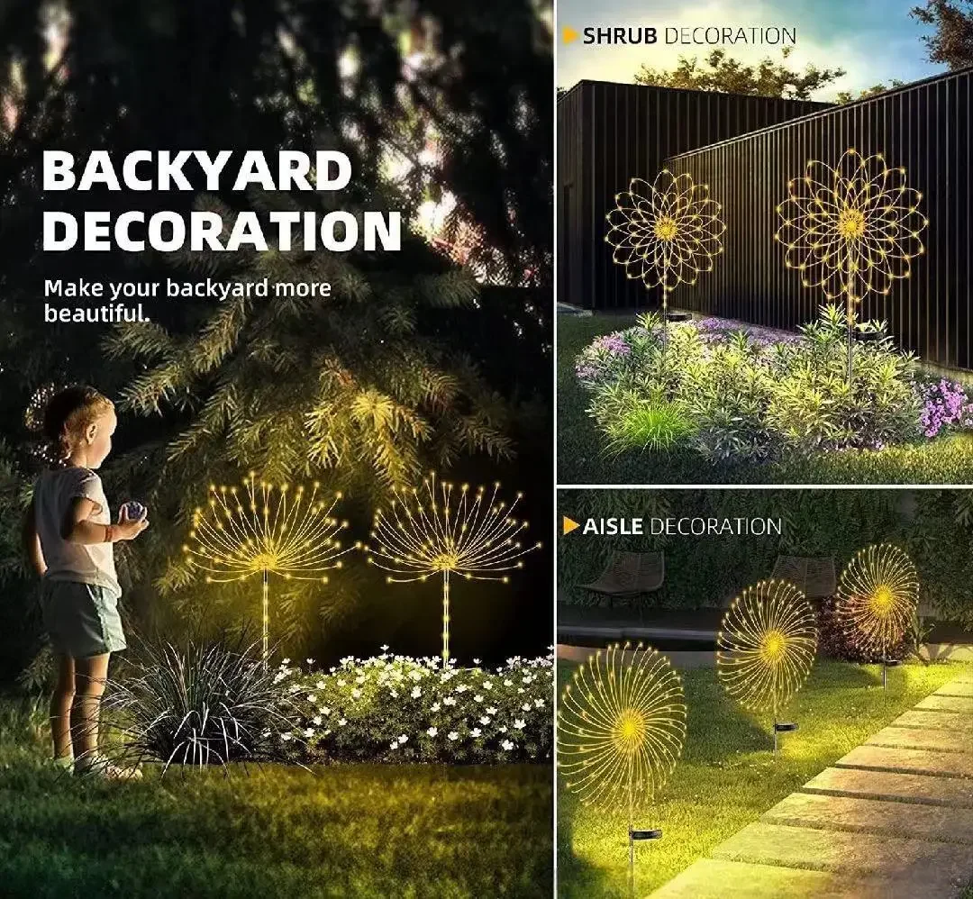 200LED lâmpada solar de fogos  - Wired Pathway Light avaliação e preço