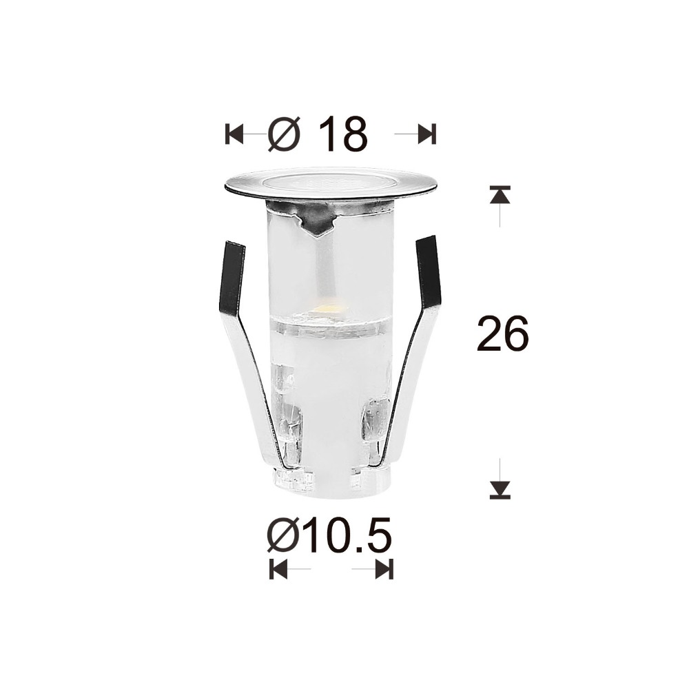 10 pces led mini deck luz ip67 - Outdoor Lighting Under Deck avaliação e preço