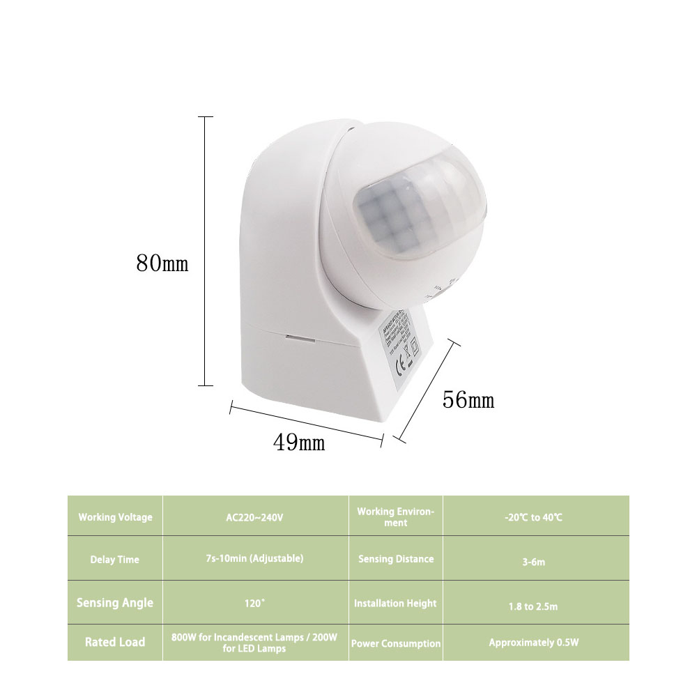 Interruptor de Sensor de Movim - Outdoor Lighting With Motion Sensor avaliação e preço