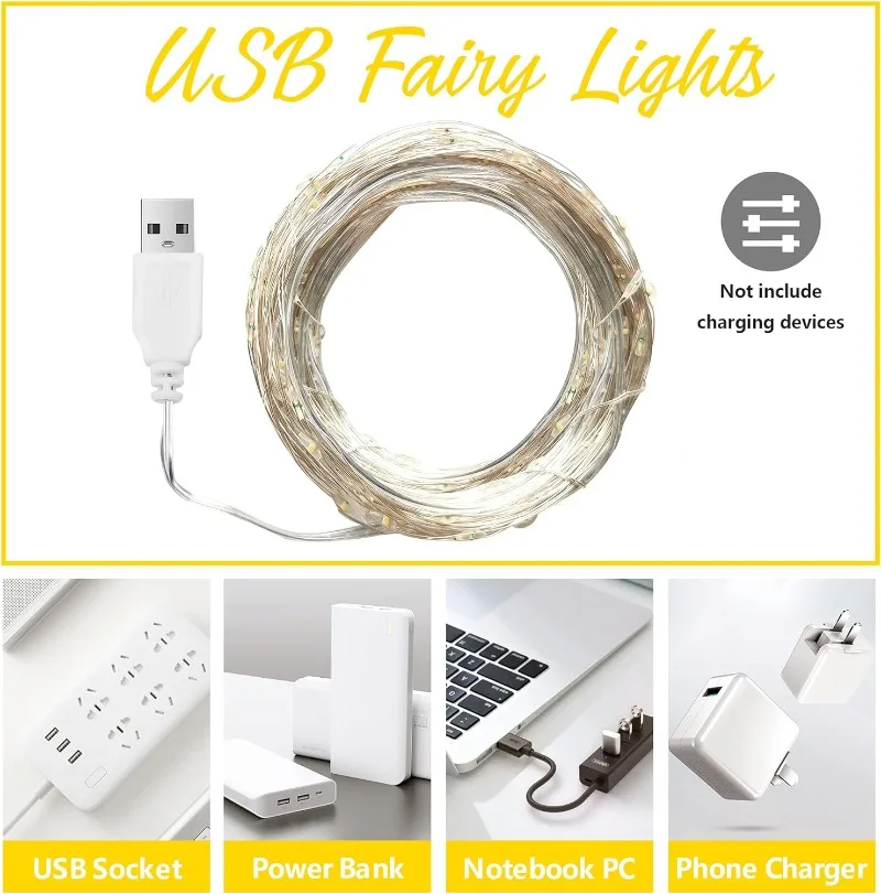 Usb led luzes da corda cobre p - Outdoor Lighting Ideas For Party avaliação e preço