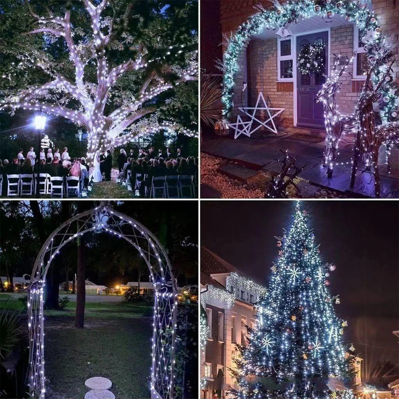 5m/10m/20m led fio de cobre lu - Outdoor Lighting Ideas For Party avaliação e preço