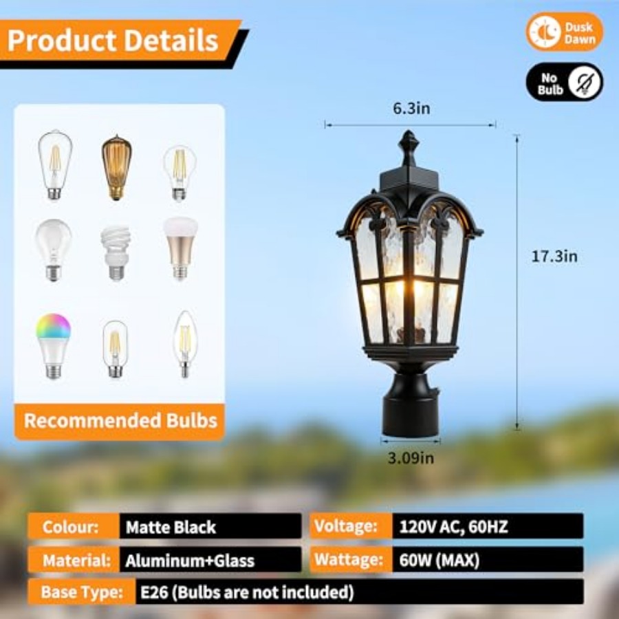 Luminárias de Poste Externas c - Outdoor Lighting Waterproof avaliação e preço