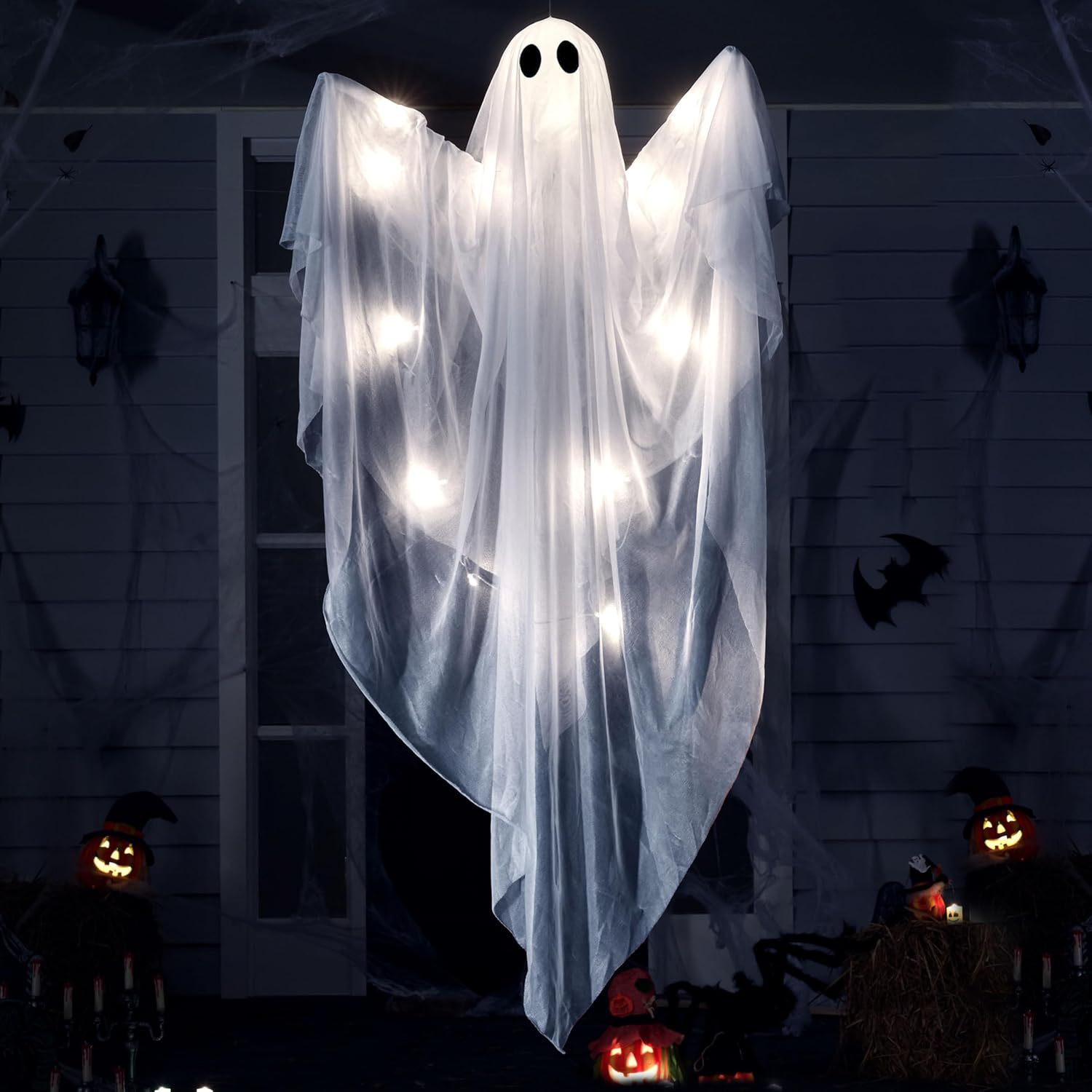 Fantasma Iluminado de Hallowee - Outdoor Lighting Ideas For Party avaliação e preço