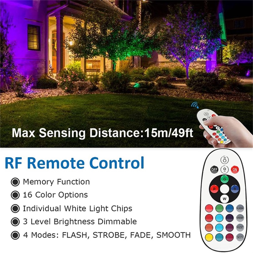 Iluminação de paisagem RGBW 10 - Outdoor Lighting Waterproof avaliação e preço