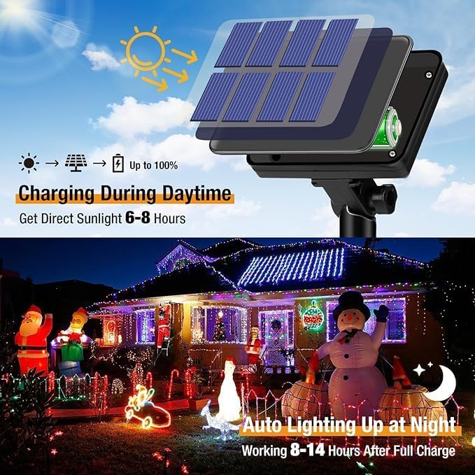 Natal ao ar livre luzes de cor - Solar Fairy String avaliação e preço