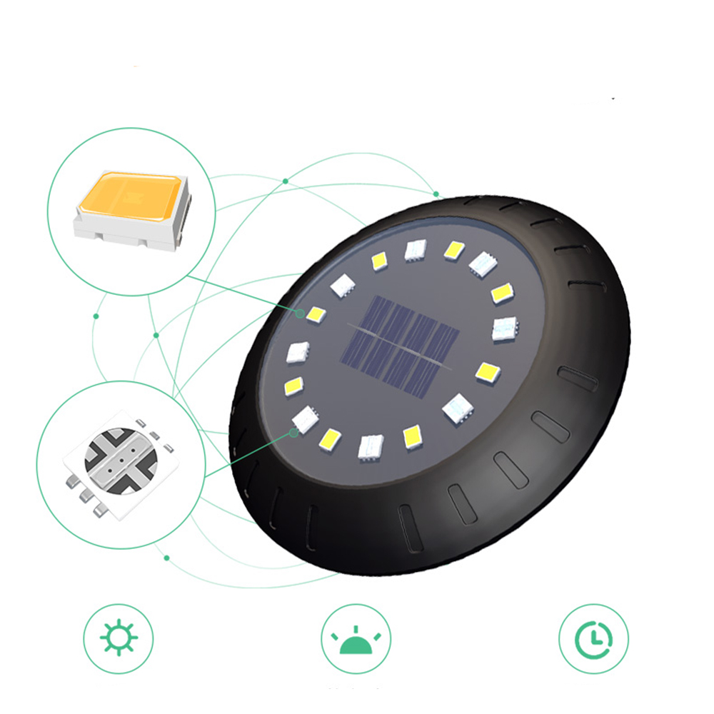 8leds movido a energia solar s - Outdoor Lighting Under Deck avaliação e preço