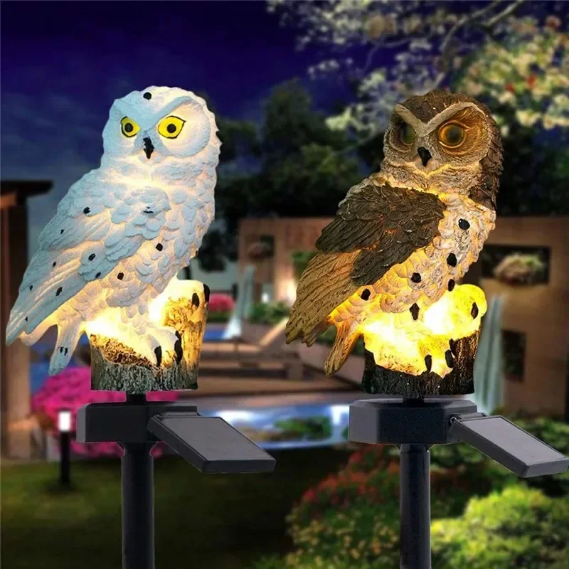 Estátua de Coruja Solar com Lu - Outdoor Lighting Panel avaliação e preço