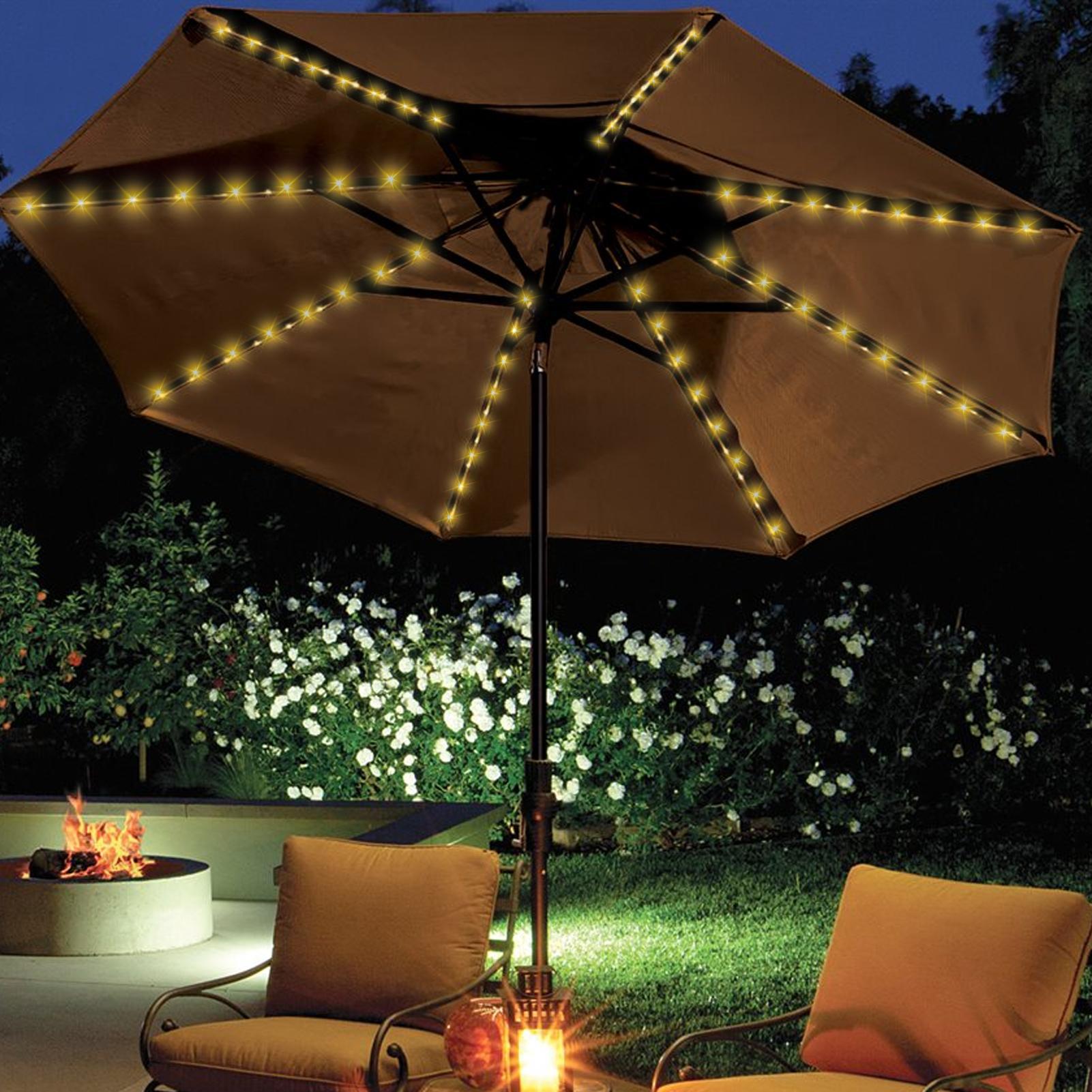Luz de corda para guarda-sol c - Solar Fairy String avaliação e preço