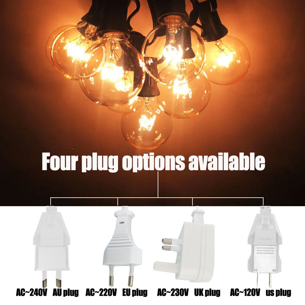 Luzes de Cordão Vintage G40 co - Outdoor Lighting Socket avaliação e preço