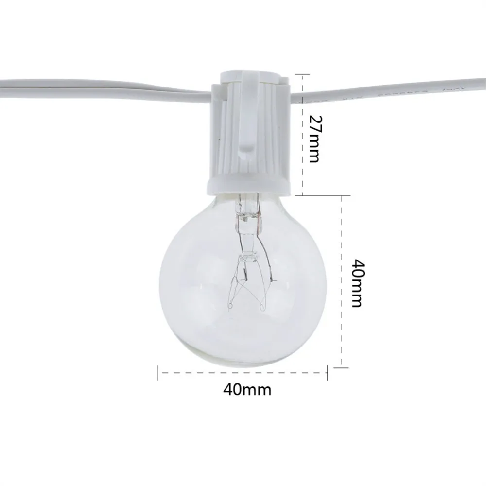 Luzes de Cordão Vintage G40 co - Outdoor Lighting Socket avaliação e preço