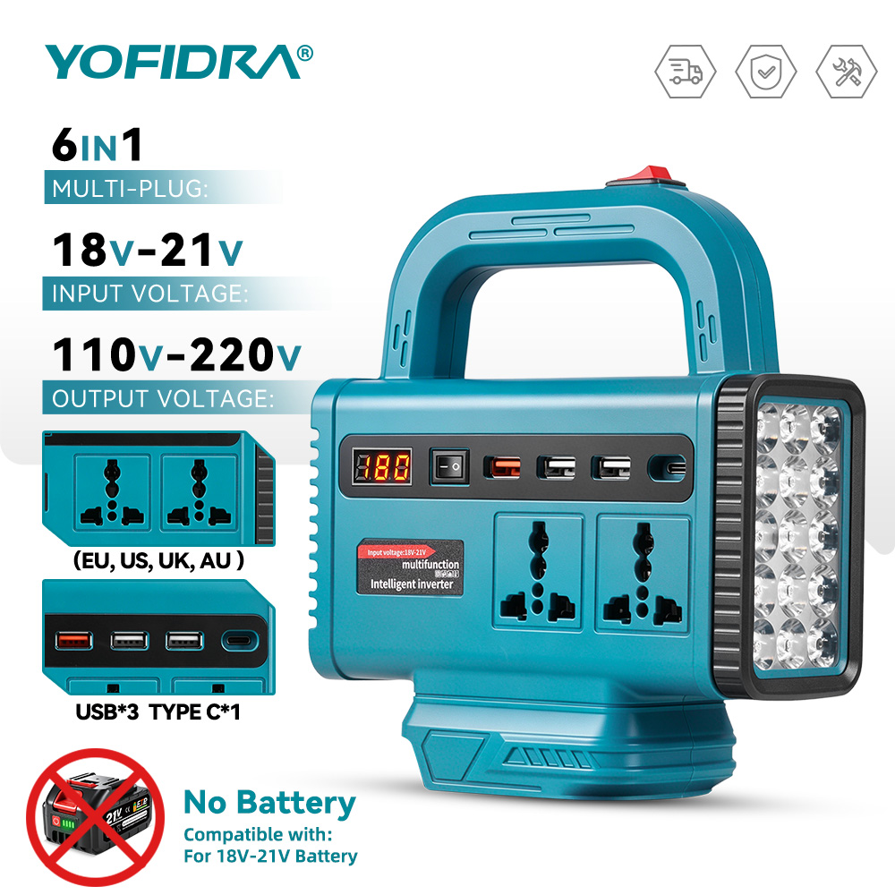 Inversor de energia portátil Y - Outdoor Lighting Socket avaliação e preço