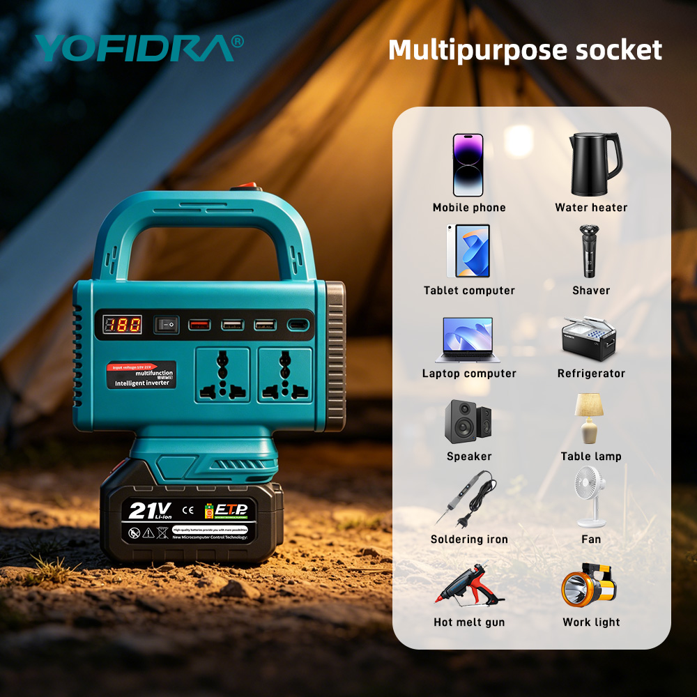 Inversor de energia portátil Y - Outdoor Lighting Socket avaliação e preço