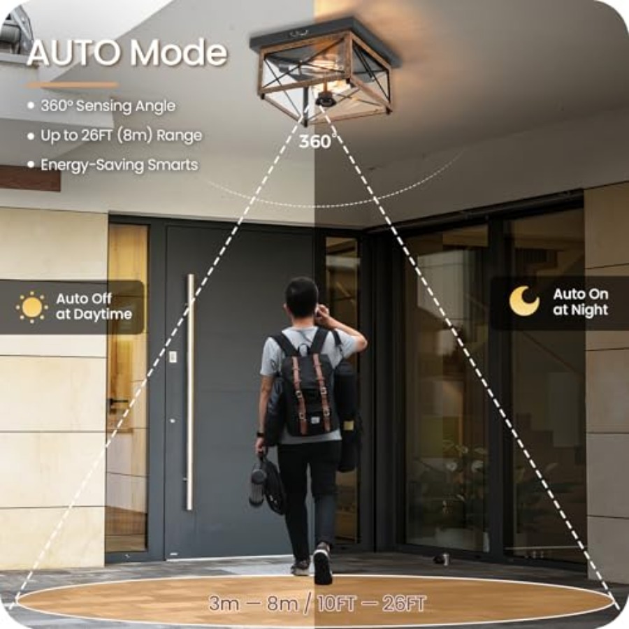Luminária de Teto Externa com  - Outdoor Lighting With Motion Sensor avaliação e preço
