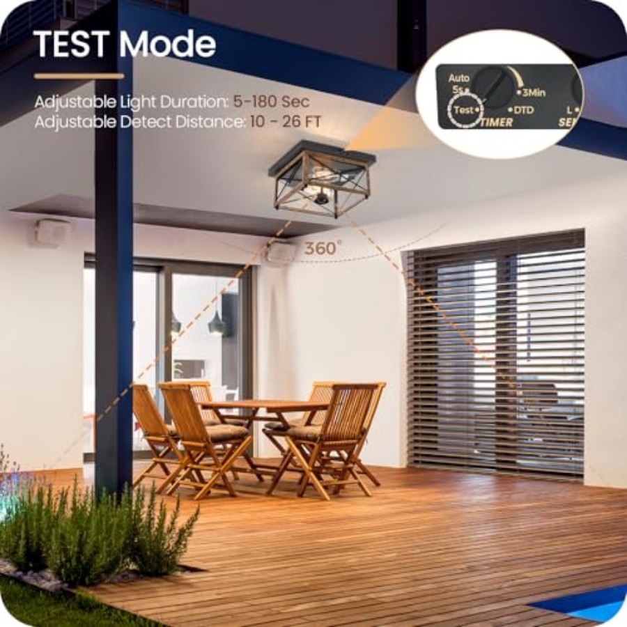 Luminária de Teto Externa com  - Outdoor Lighting With Motion Sensor avaliação e preço
