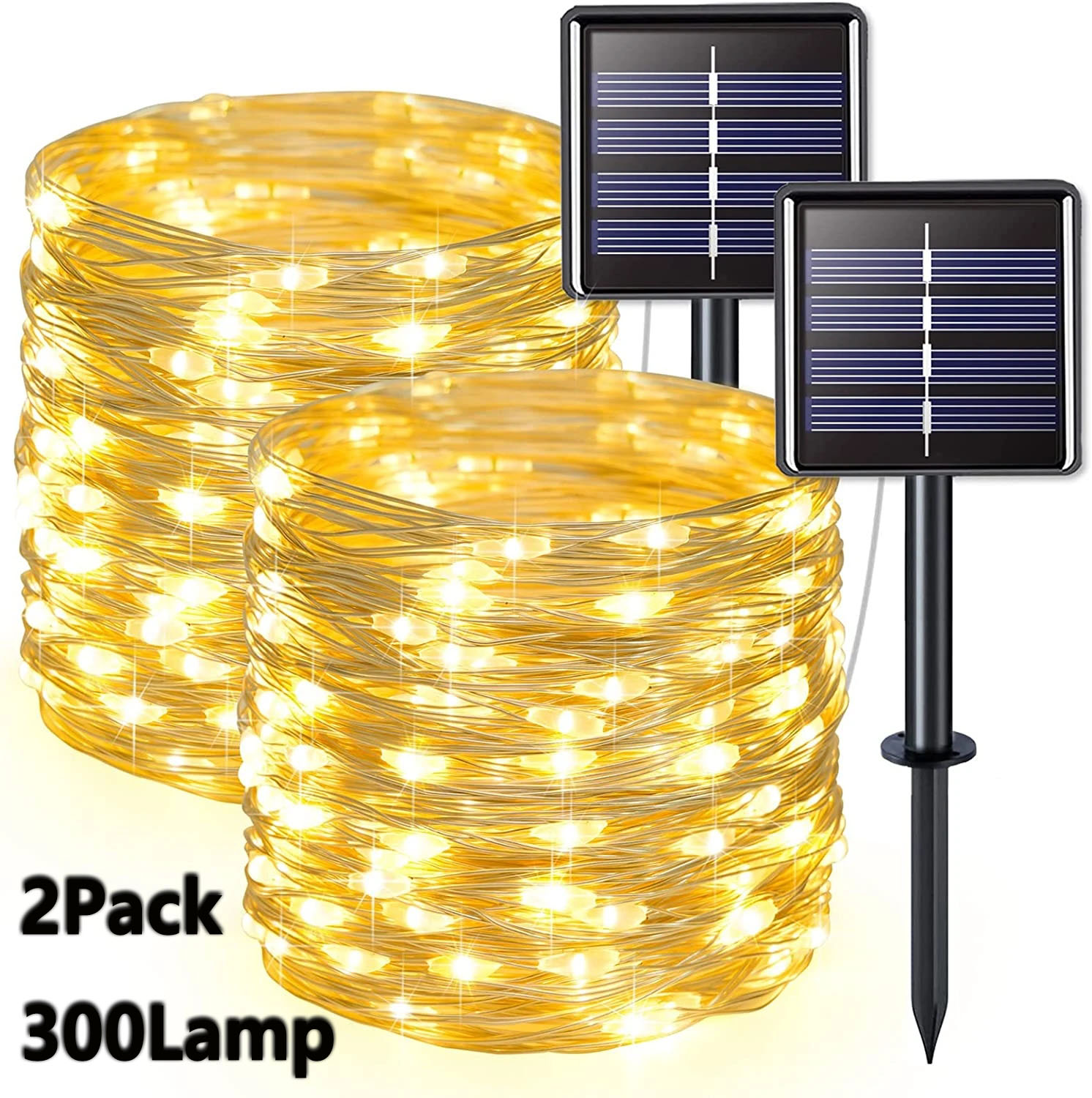 2 pacotes de luzes de fadas so - Solar Fairy String avaliação e preço