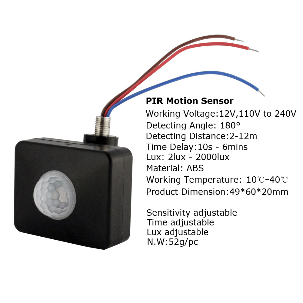 220v pir sensor de movimento 1 - Outdoor Lighting Timer Switch avaliação e preço