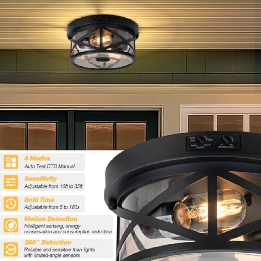 Luminária de Teto Externa com  - Outdoor Lighting With Motion Sensor avaliação e preço