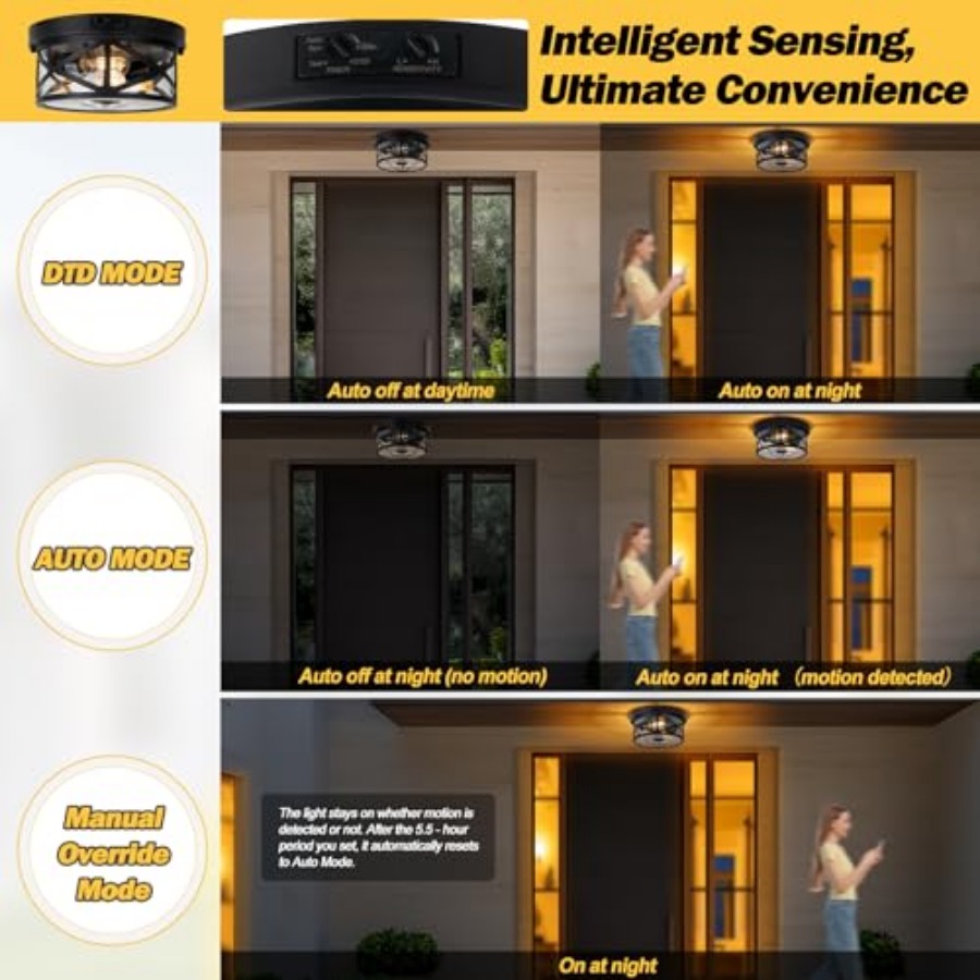 Luminária de Teto Externa com  - Outdoor Lighting With Motion Sensor avaliação e preço