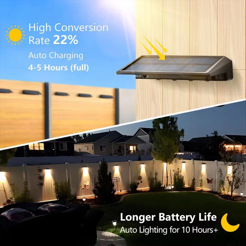 1-4 pçs luz de parede solar ao - Outdoor Lighting Zigbee avaliação e preço