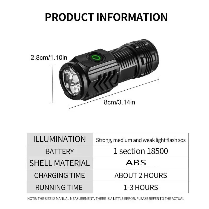 Mini lanterna 3LED com clipe d - Outdoor Lighting Permanent avaliação e preço