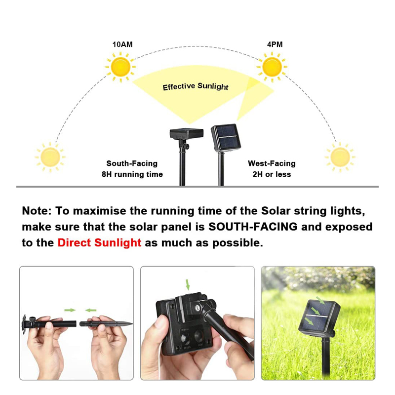 Ao ar livre led solar luzes da - Solar Fairy String avaliação e preço
